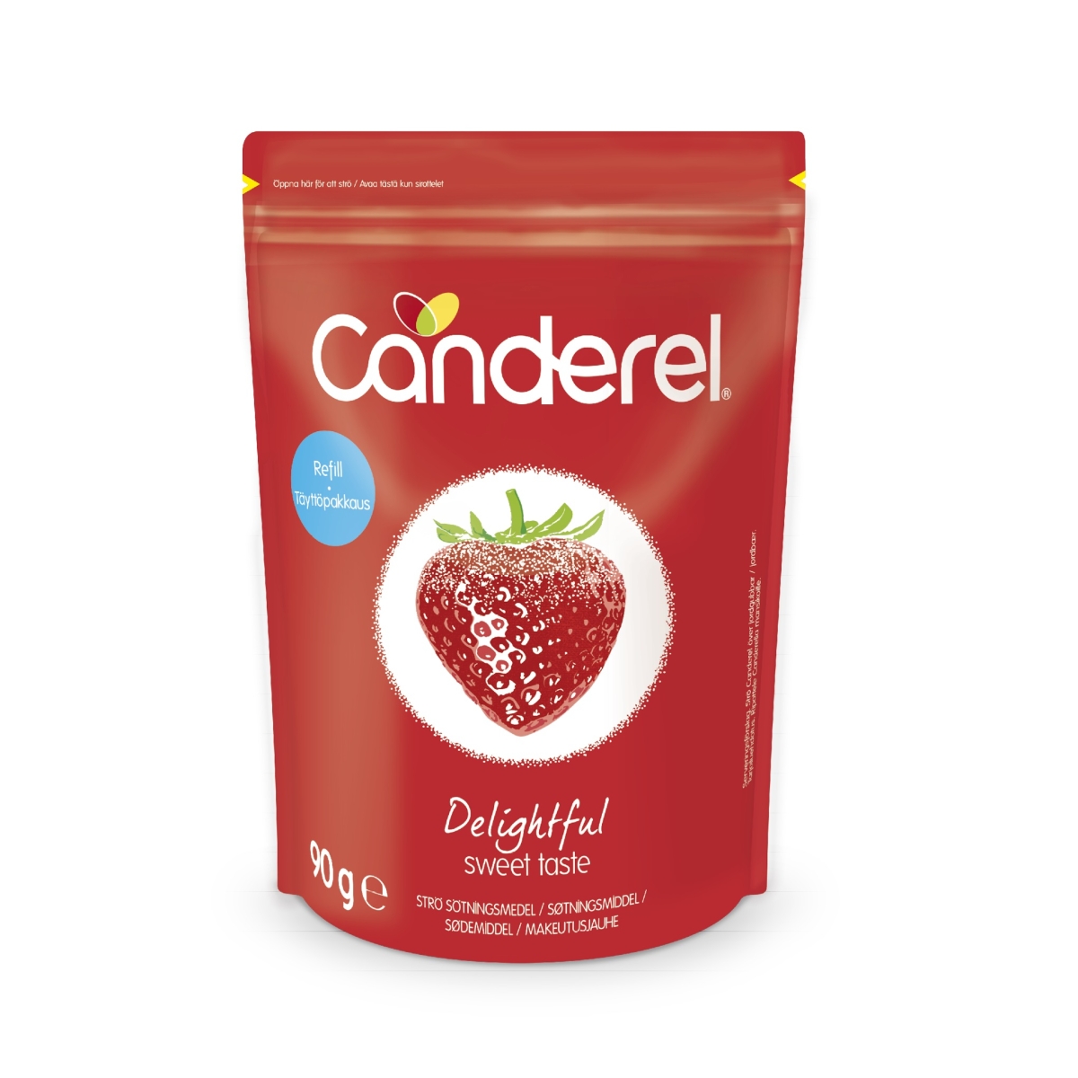 Canderel saldinātājs paciņās, pulveris paciņā 90 g - Produkta attēls