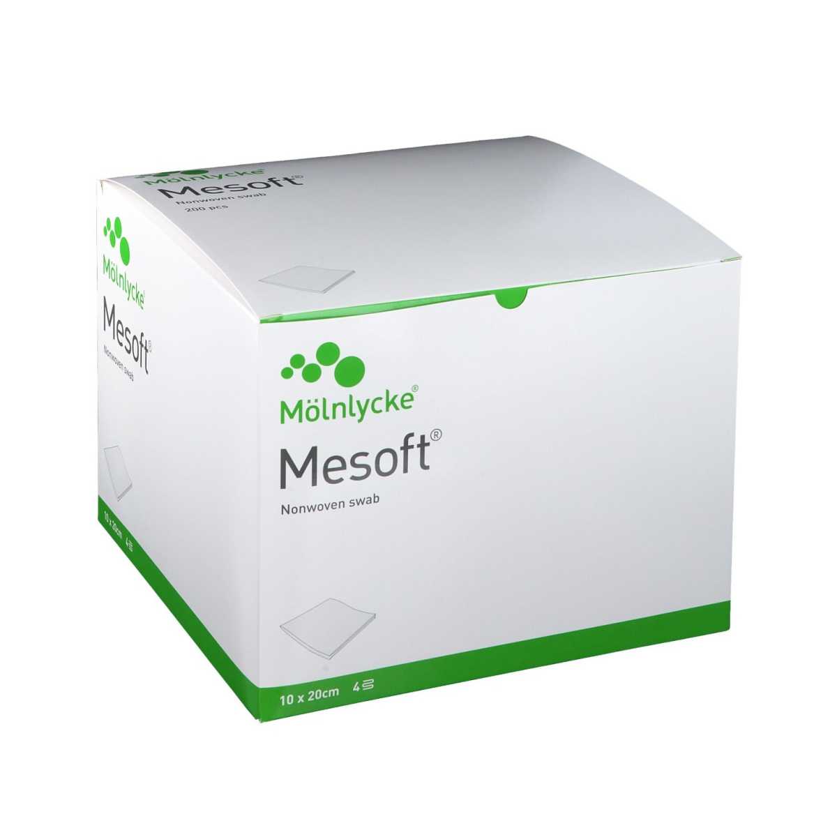 MESOFT Nesterilas salvetes 10 x 20cm, 100 gab. - Produkta attēls