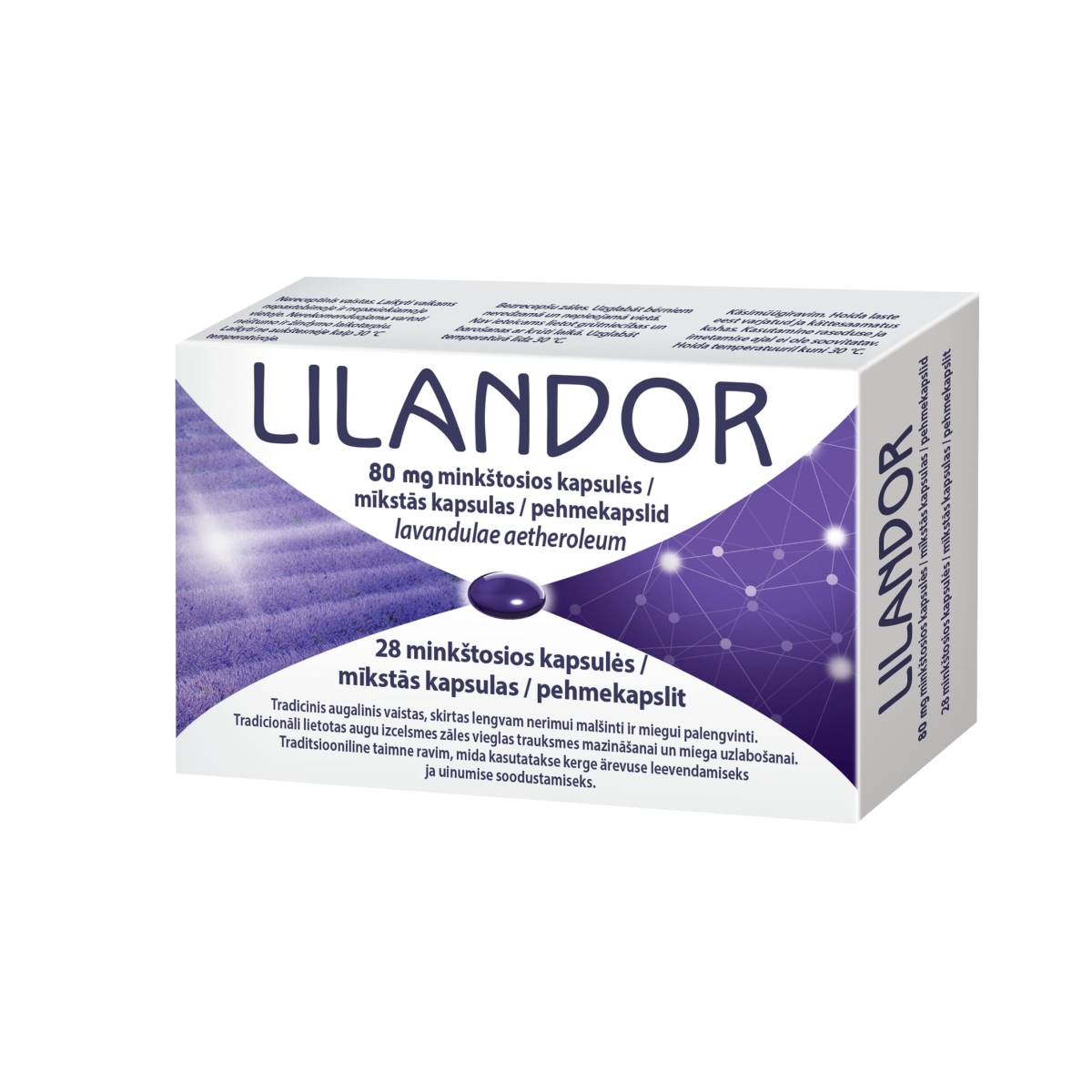 LILANDOR 80MG CPS N28 - Produkta attēls