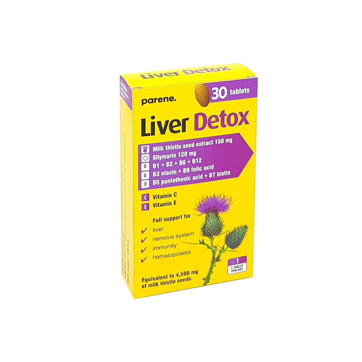 PARENE Liver Detox tabletes, 30 gab