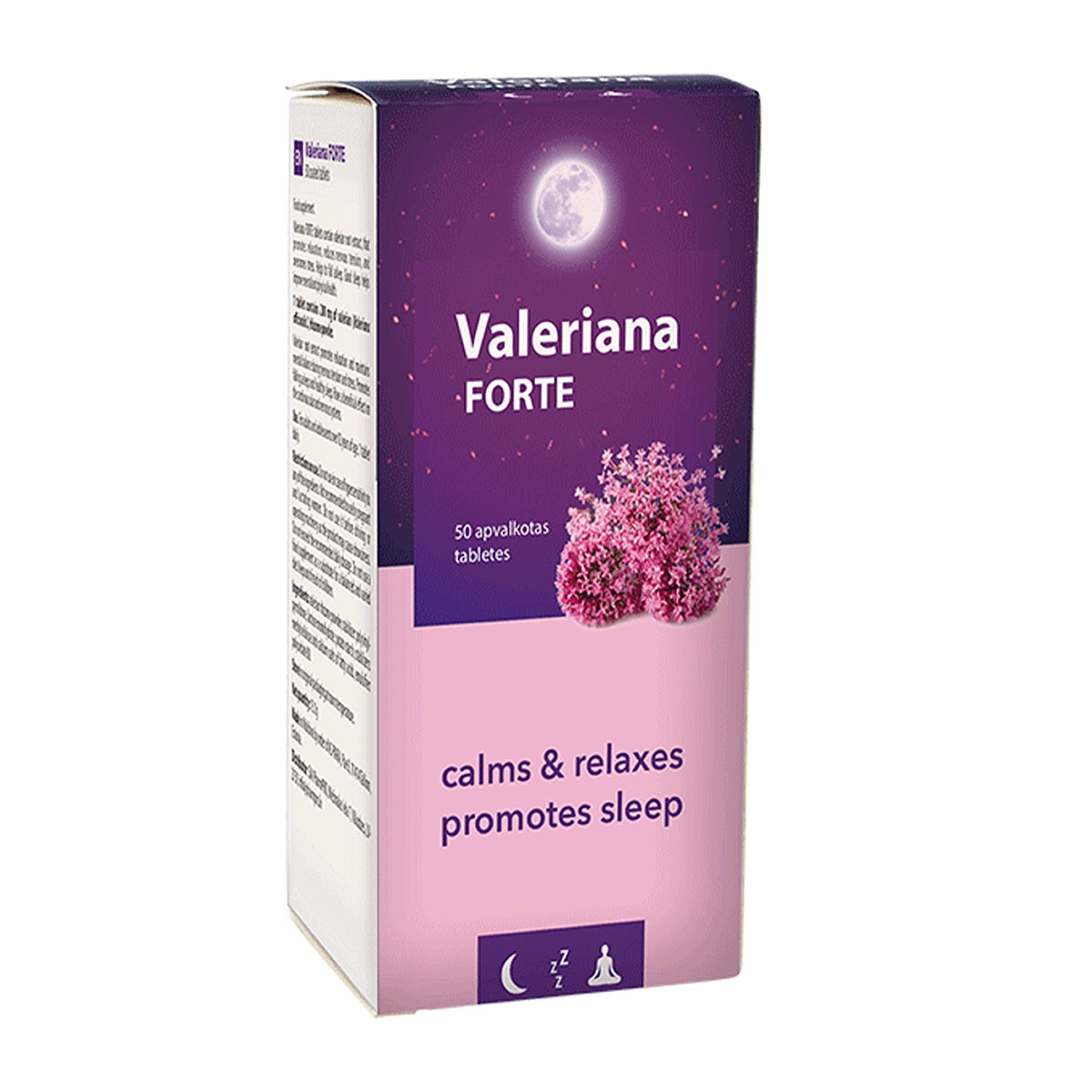 VALERIANA Forte apvalkotas tabletes (bojāts iepakojums), 50 gab. - Produkta attēls