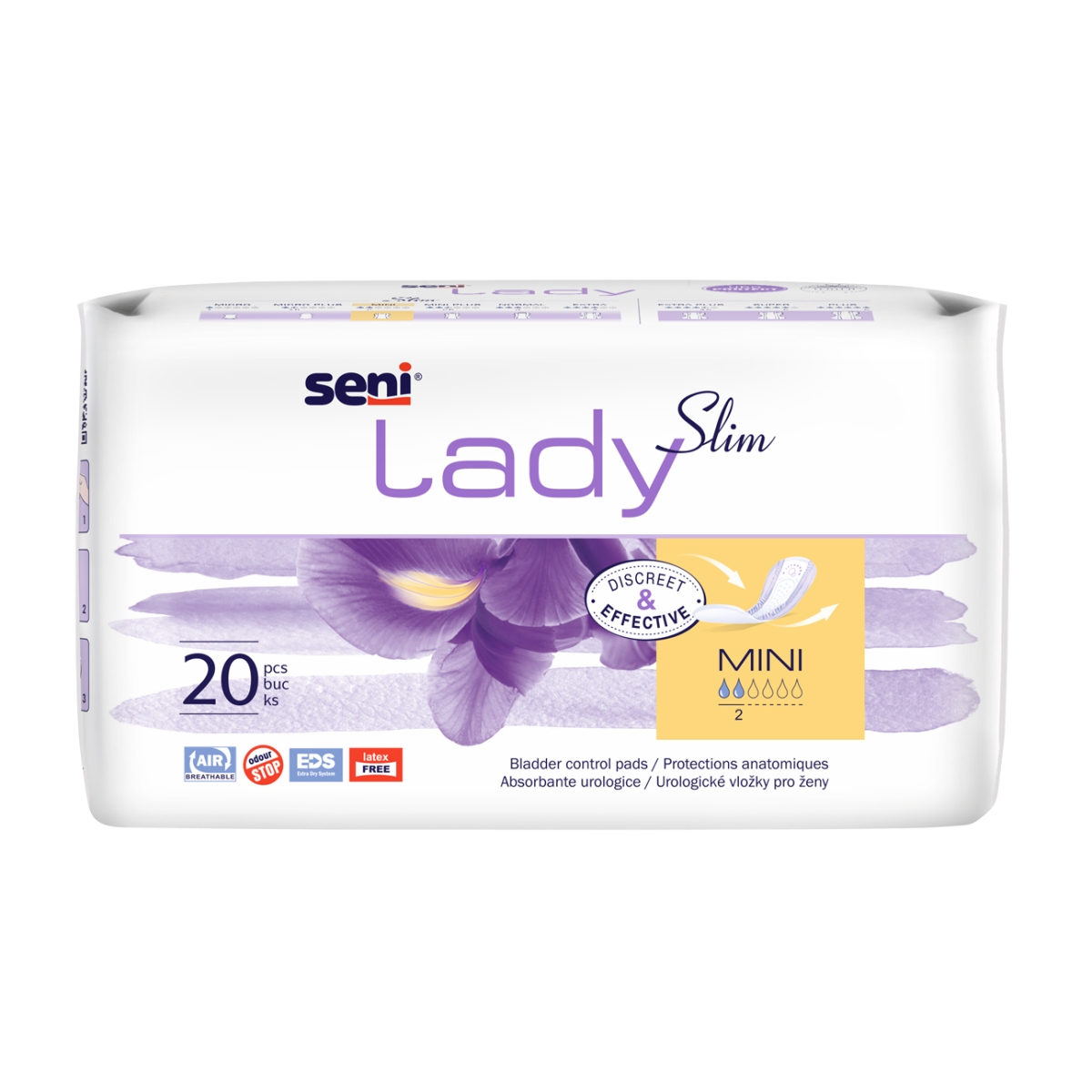 SENI LADY Slim Mini uroloģiskie ieliktņi, 20 gab.