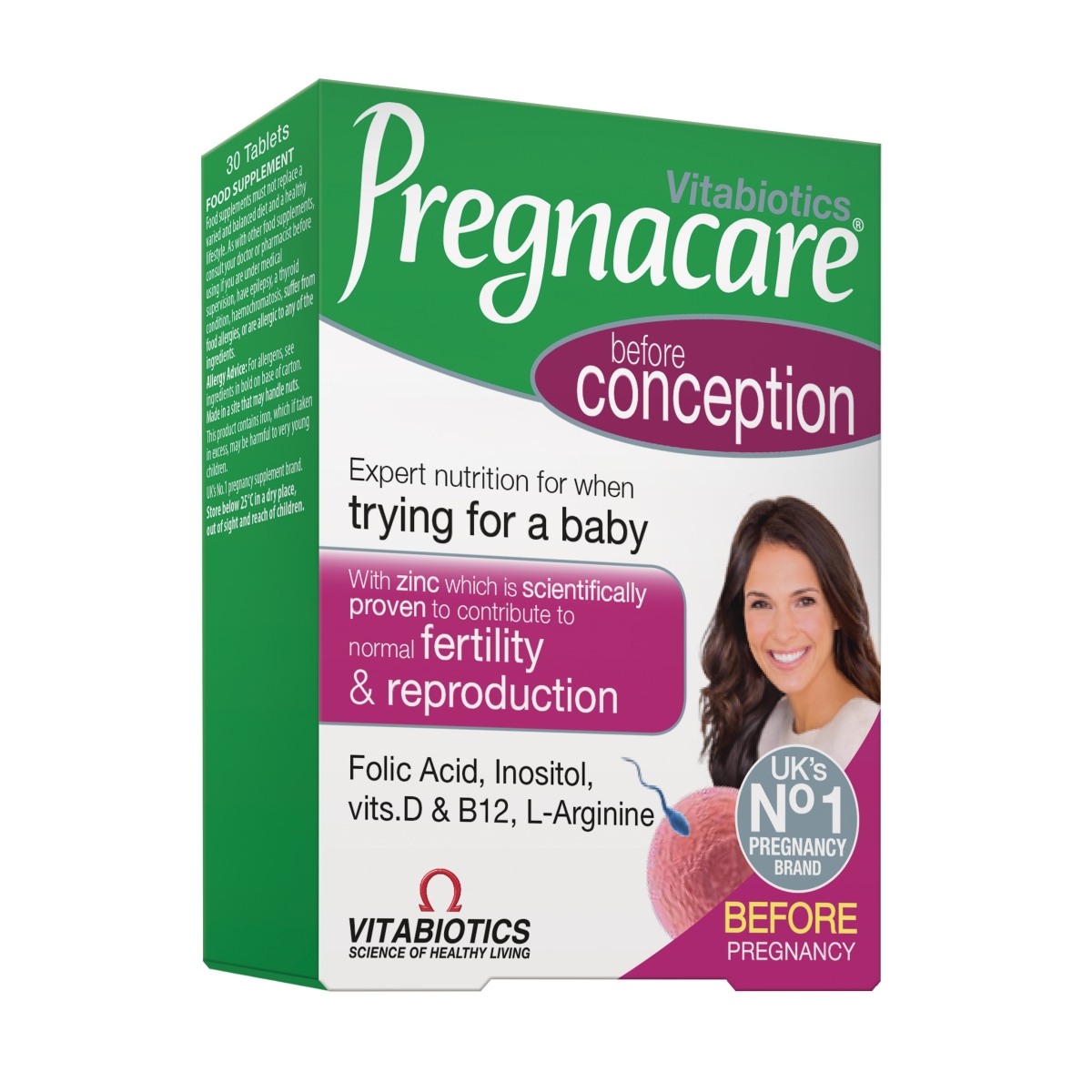 PREGNACARE® Conception tabletes, 30 gab.