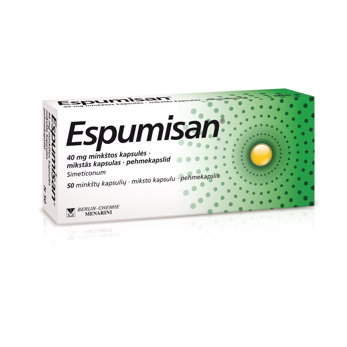 ESPUMISAN 40MG KAPSULAS N50