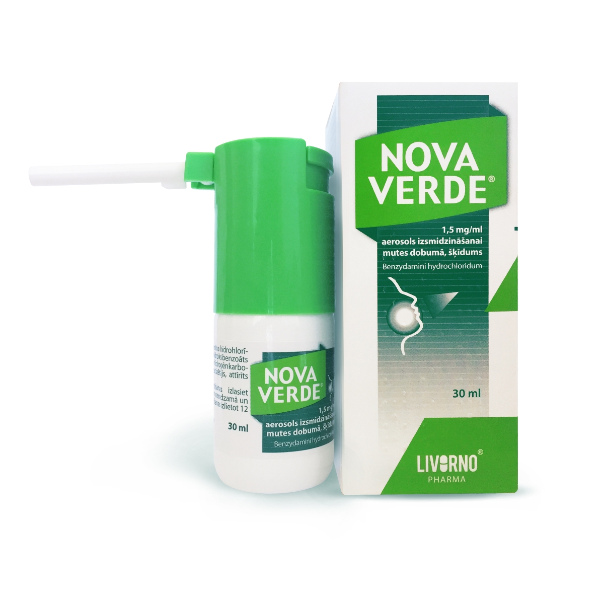 NOVA VERDE 1.5MG/ML AER 30ML - Produkta attēls