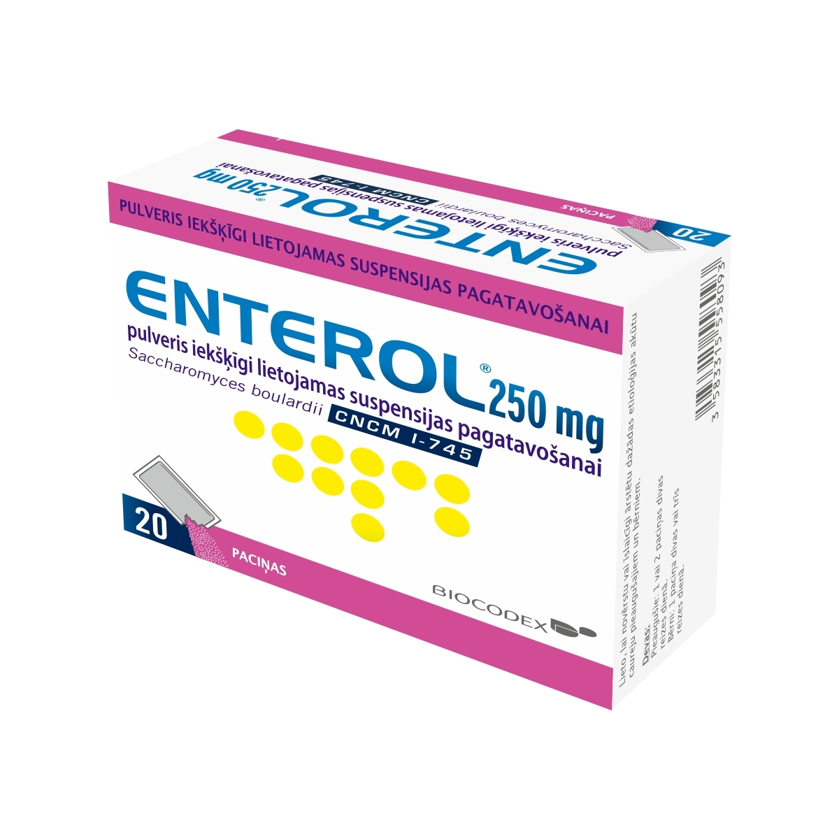 ENTEROL 250MG PULVERIS N20 - Produkta attēls