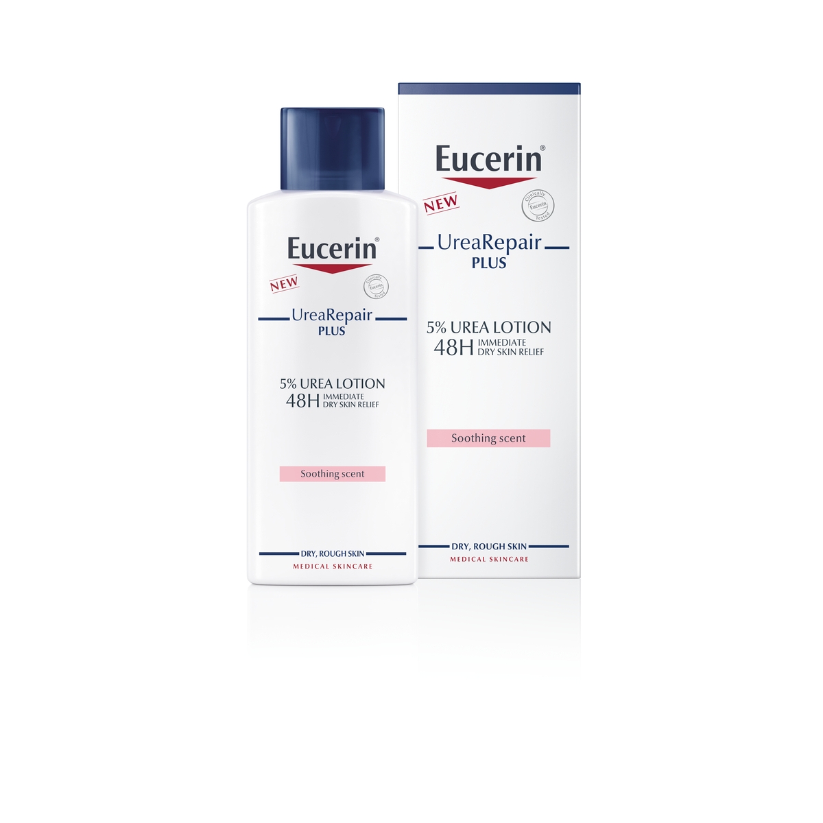 EUCERIN Urea Repair Plus 5% losjons ar nomierinošu aromātu, 250 ml - Produkta attēls