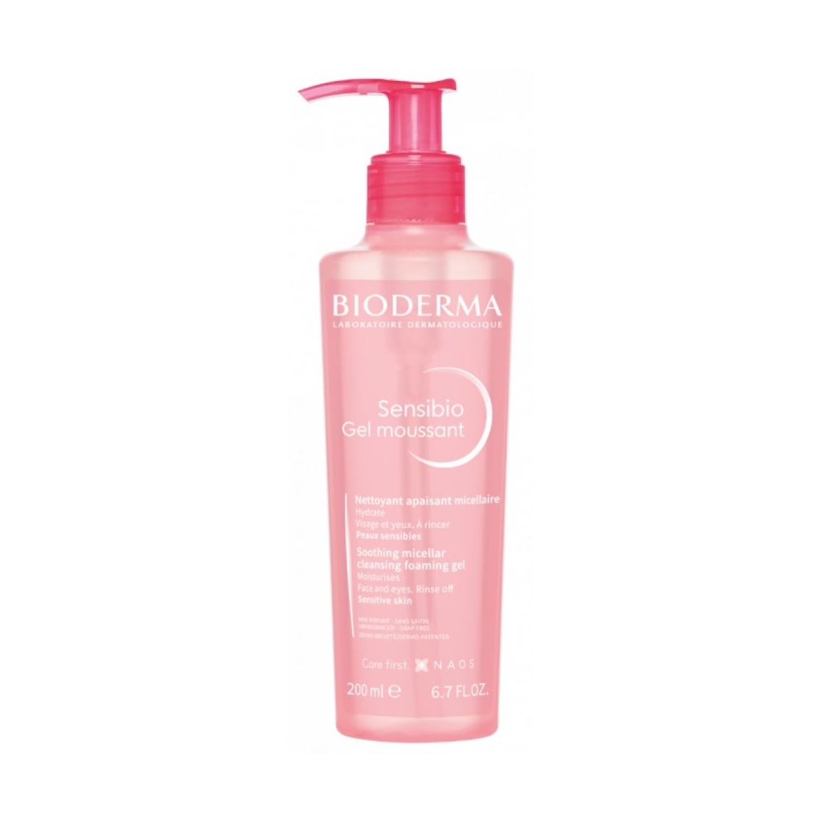 BIODERMA Sensibio Gel moussant putojošs gels, 200 ml - Produkta attēls