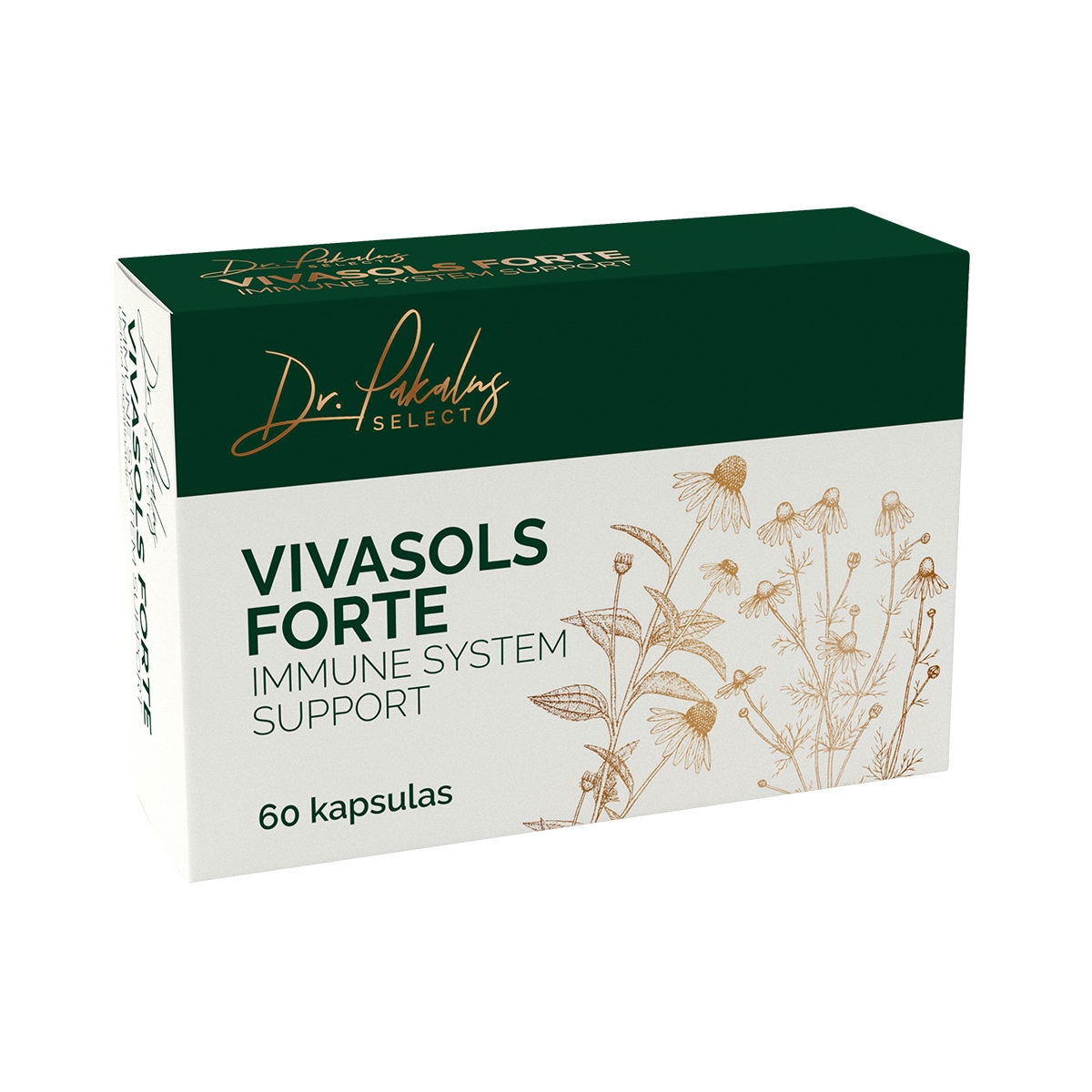 DR.PAKALNS SELECTED VIVASOLS FORTE IMMUNE SYSTEM SUPPORT N60 - Produkta attēls