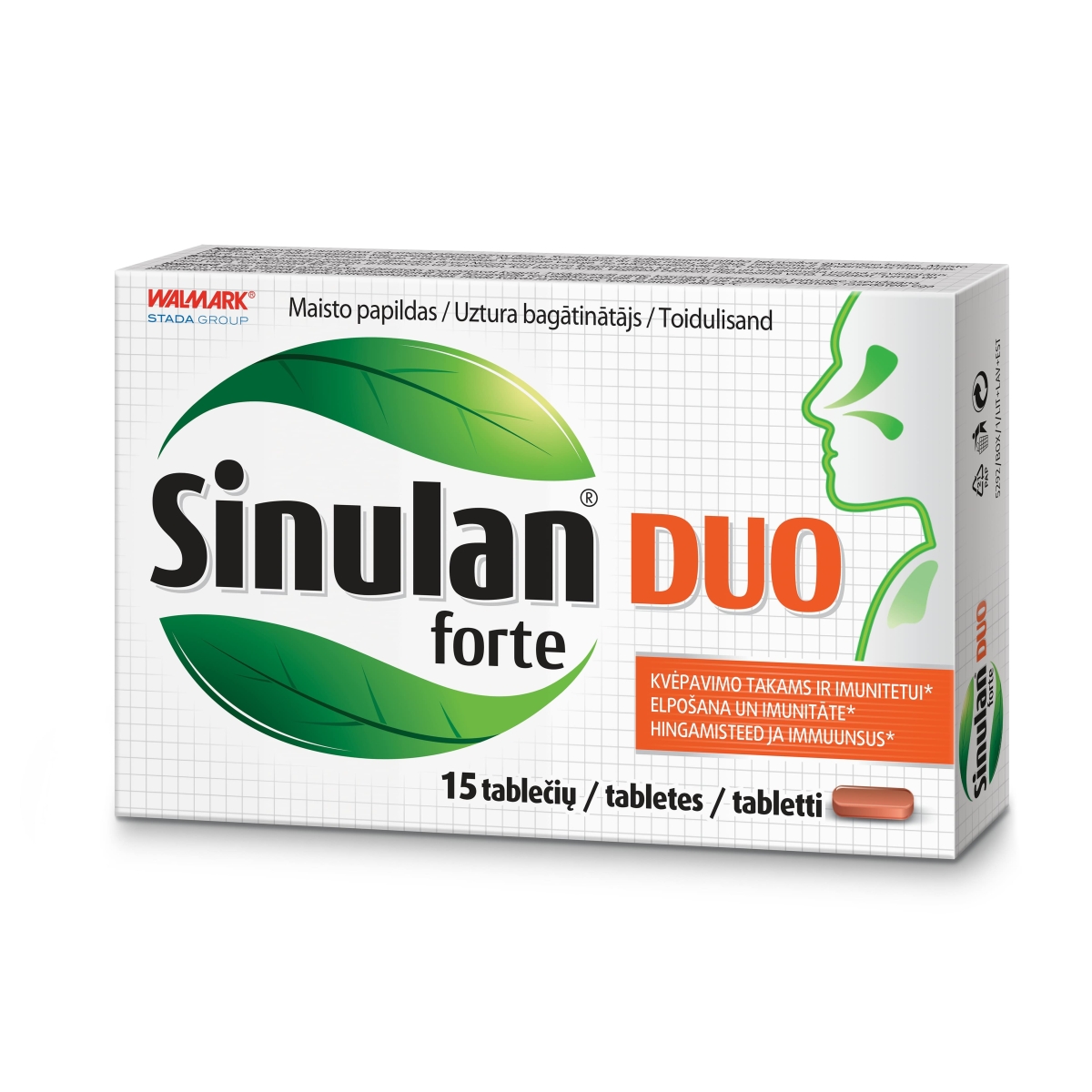 SINULAN Forte Duo tabletes, 15 gab. - Produkta attēls