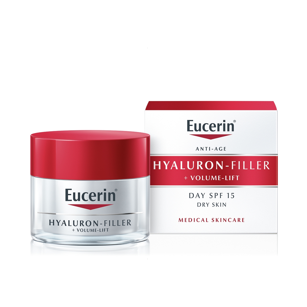 EUCERIN Hyaluron-Filler + Volume Lift dienas krēms sausai ādai, 50 ml - Produkta attēls