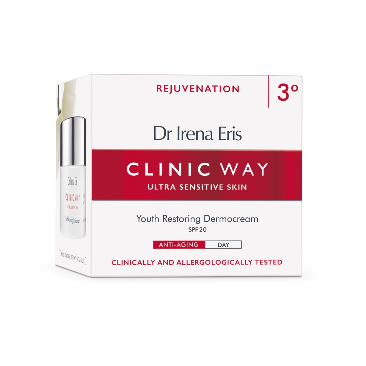 CLINIC WAY 3 Rejuvenation pretgrumbu dienas krēms SPF20, 50 ml - Produkta attēls