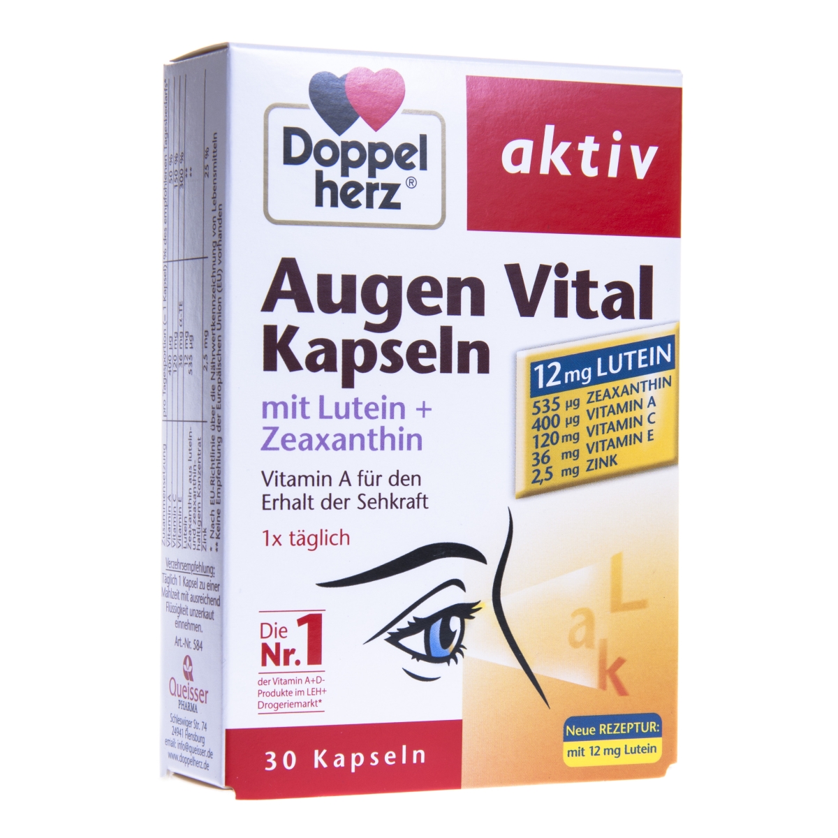 DOPPELHERZ® aktiv Augen Vital kapsulas, 30 gab