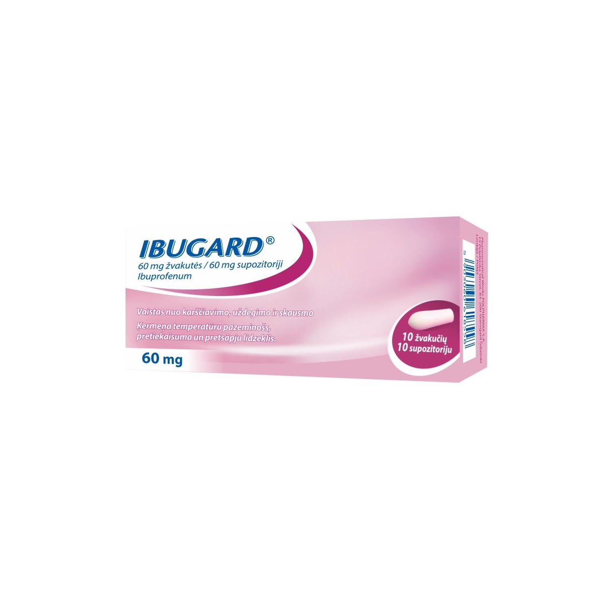 IBUGARD 60MG SUPOZITORIJI N10