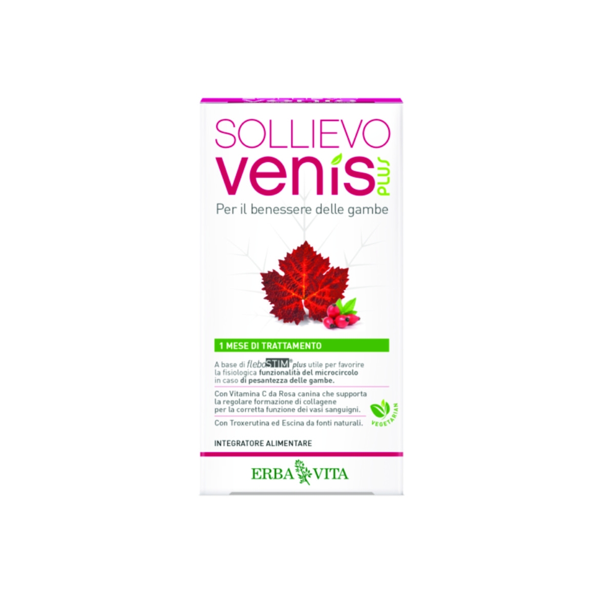 SOLLIEVO VENIS PLUS   CAPS N60 - Produkta attēls