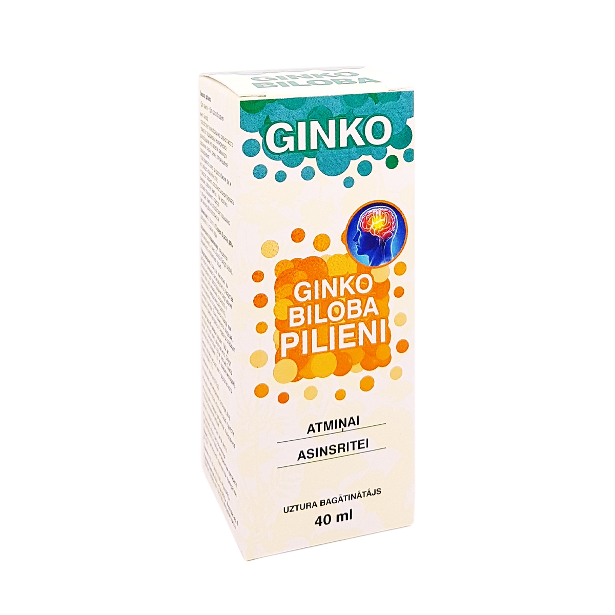 Ginko biloba pilieni, 40 ml