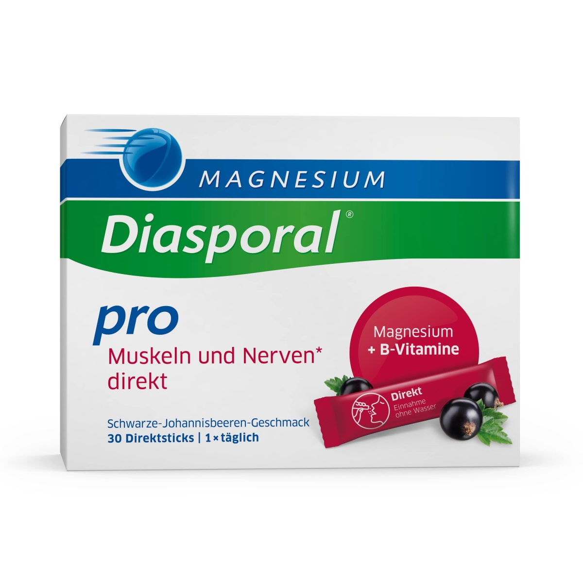 MAGNESIUM Diasporal Pro muskuļiem un nerviem, pulveris, 30 gab.