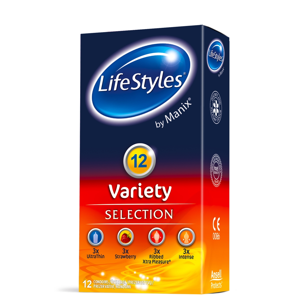 Prezervatīvi  LifeStyles by Manix "Variety"  N12 - Produkta attēls