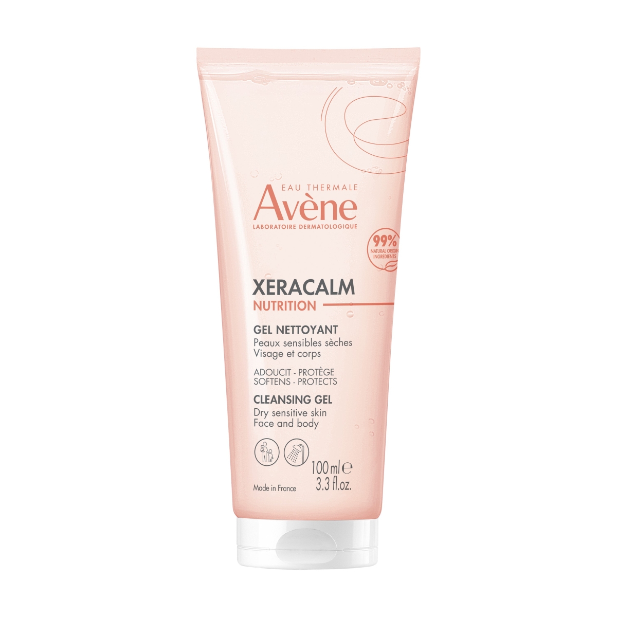 AVÈNE Xeracalm Nutrition attīrošs gels, 100 ml - Produkta attēls