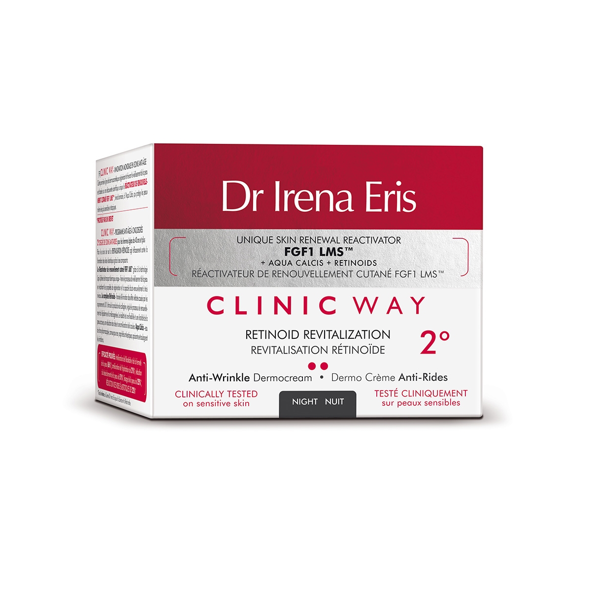 CLINIC WAY 2 Retinoid pretgrumbu nakts krēms 40+, 50 ml - Produkta attēls