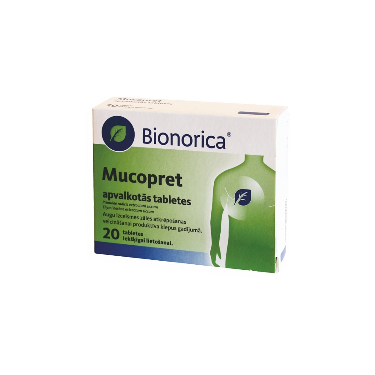 MUCOPRET TBL 60 MG/160 MG N20 - Produkta attēls