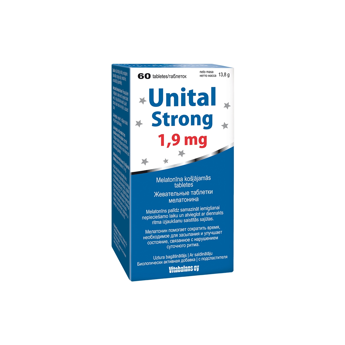 Unital Strong 1,9 mg tabletes, 60 gab