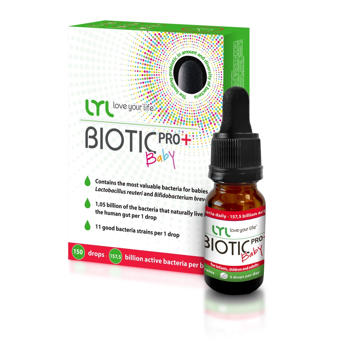 LYL BIOTIC Baby PRO+, pilieni - Produkta attēls