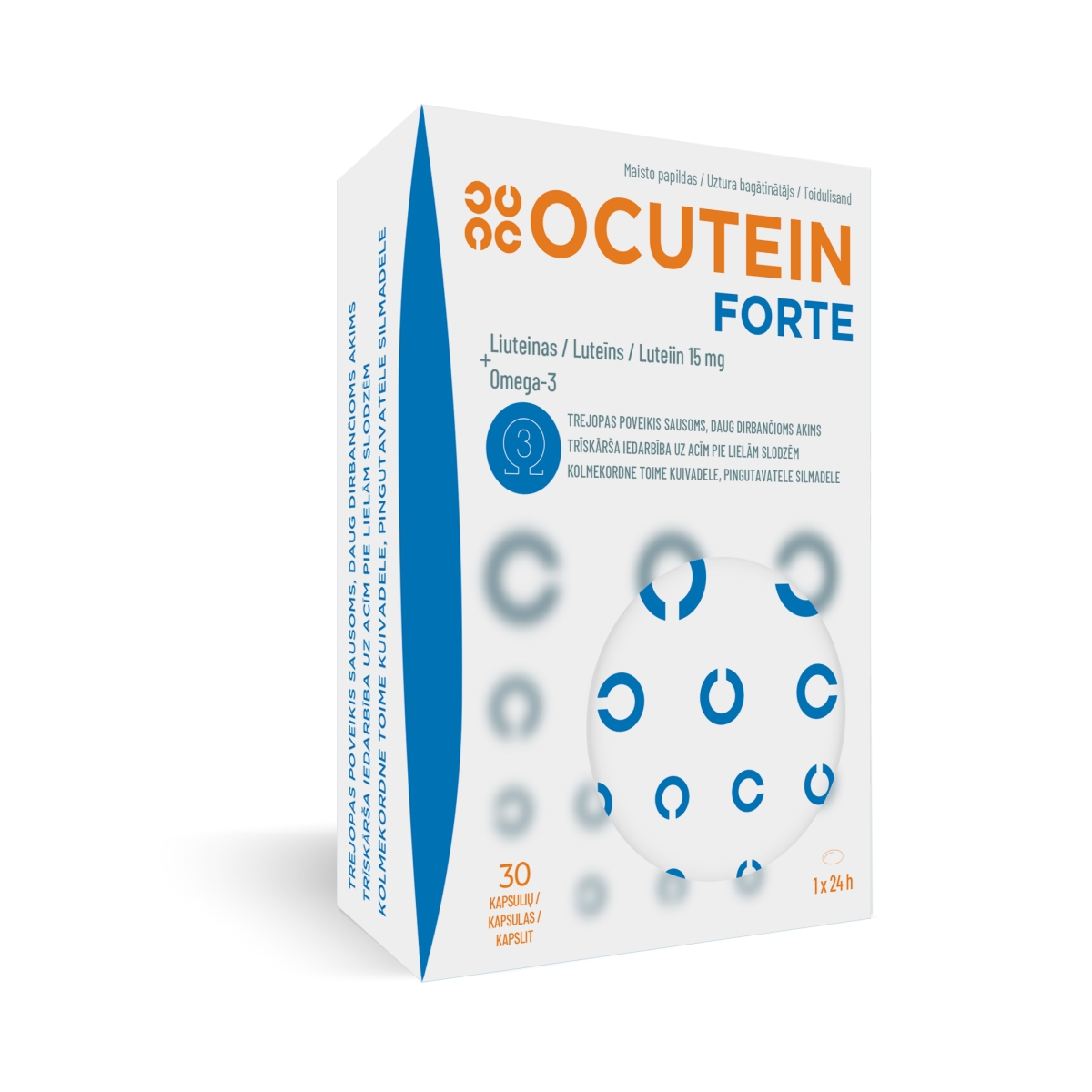 OCUTEIN Forte 15 mg kapsulas, 30 gab.