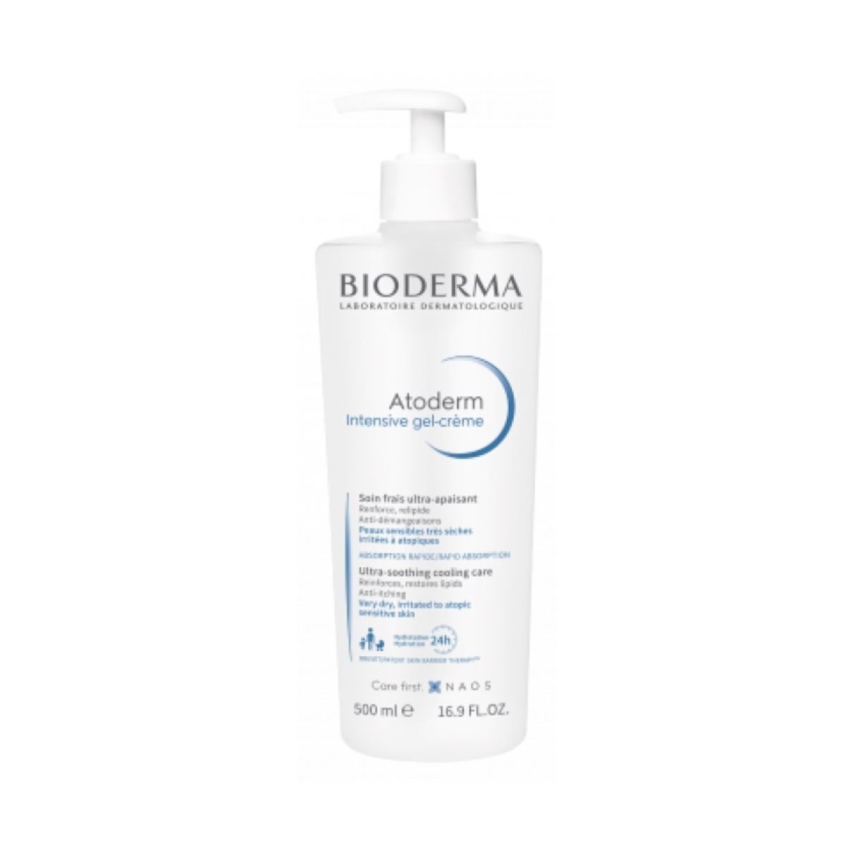 BIODERMA Atoderm Intensive gel-crème želejkrēms, 500 ml - Produkta attēls