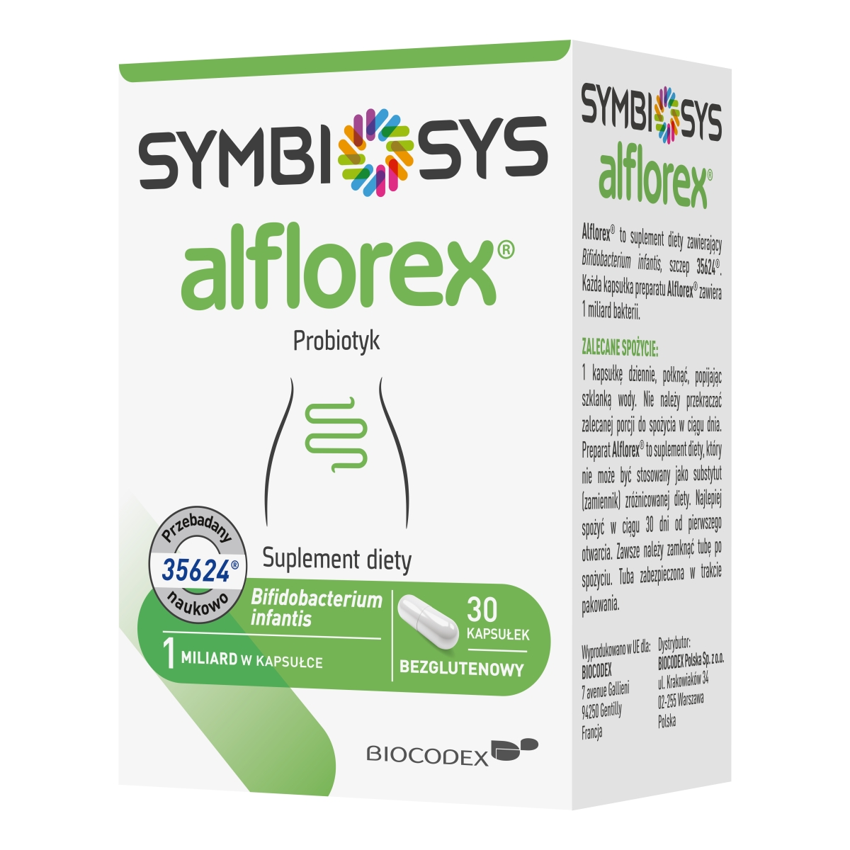 SYMBIOSIS Alflorex® kapsulas, 30 gab - Produkta attēls