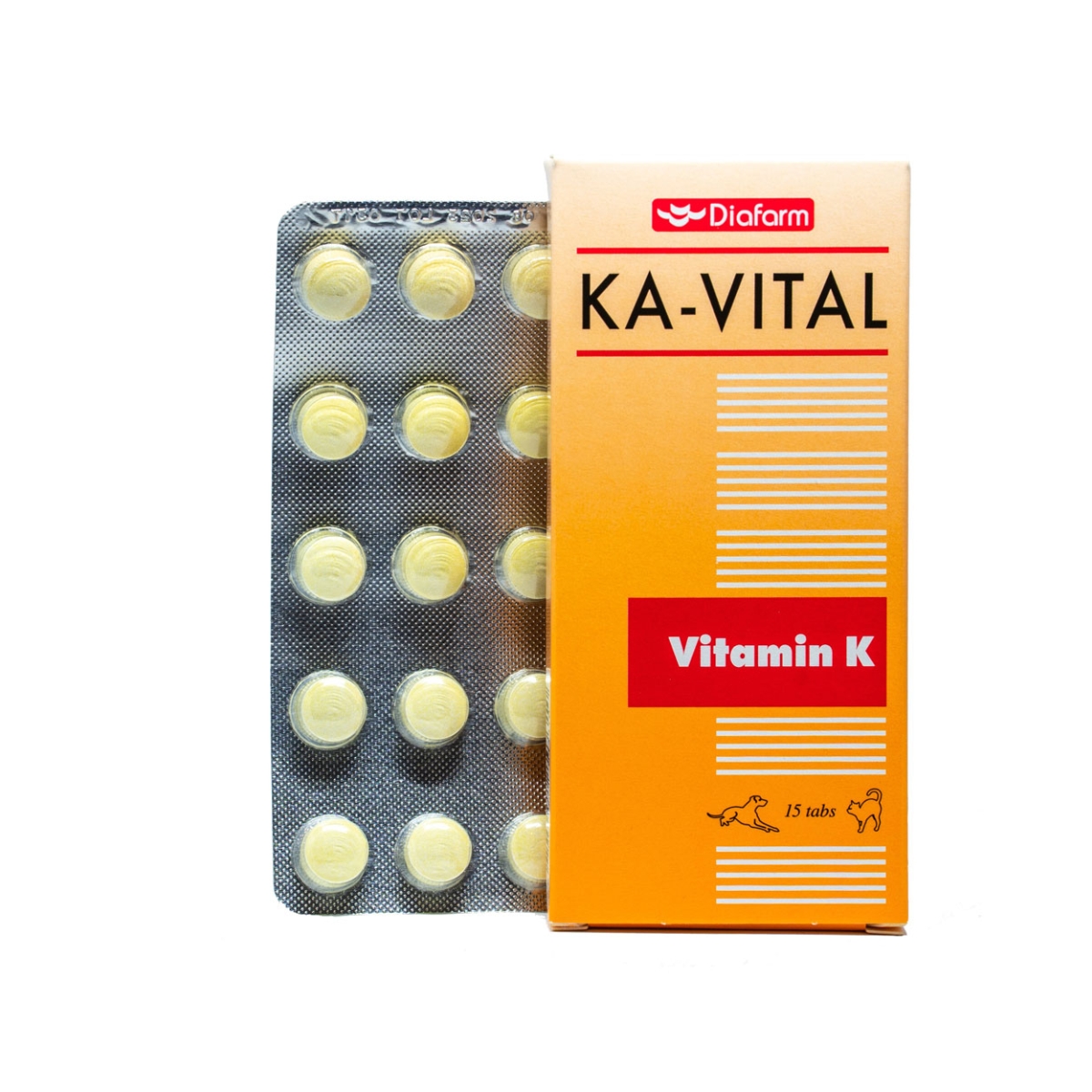 DF KA-VITAL VITAMIN K TABL N15 SUŅIEM/KAĶIEM - Produkta attēls