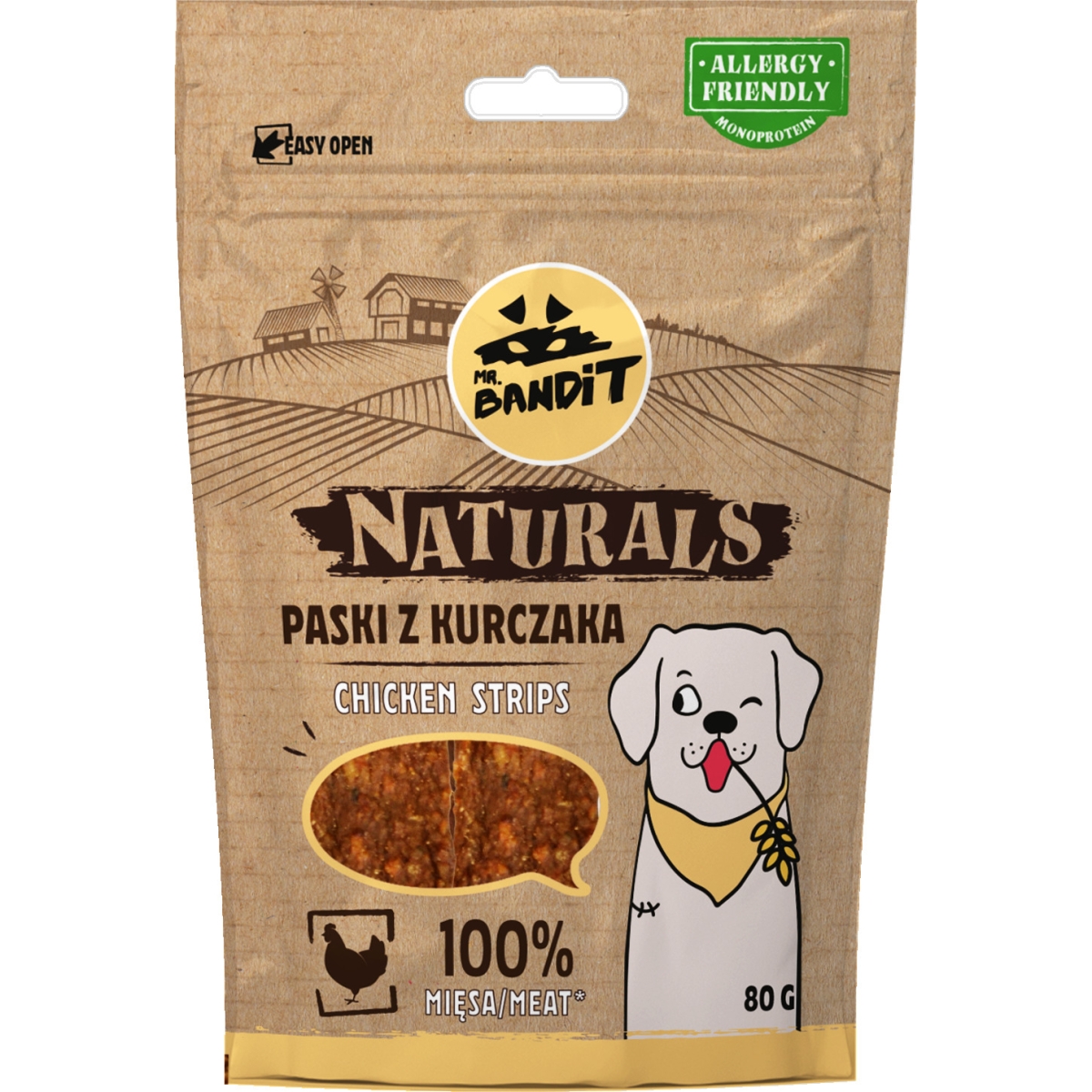 MR.BANDIT NATURALS VISTAS GAĻAS SLOKSNĪTES 80G - Produkta attēls