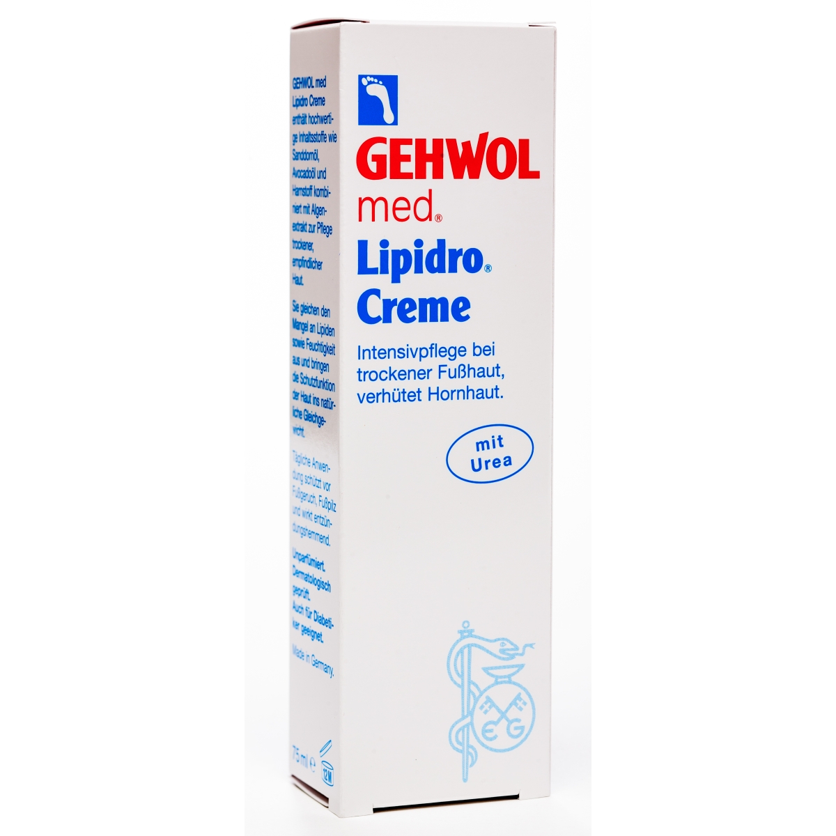 GEHWOL MED LIPIDRO CREMA 75ML KRĒMS PĒDĀM 1140805 - Produkta attēls