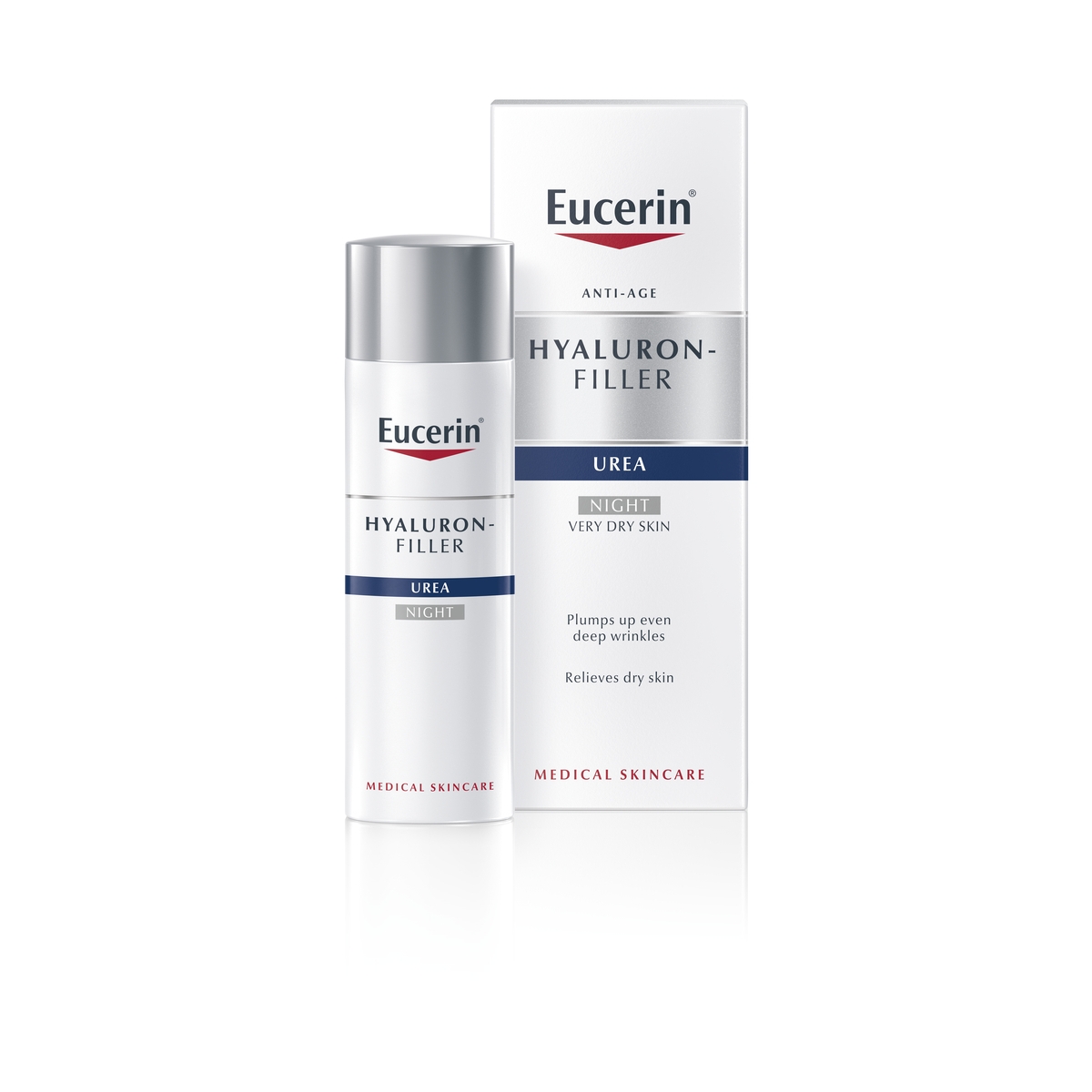 EUCERIN Hyal-Urea nakts krēms sausai ādai, 50ml - Produkta attēls