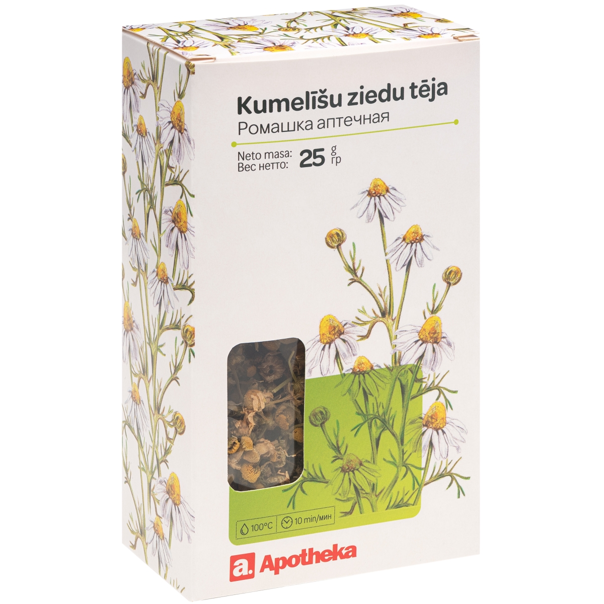 APOTHEKA Tēja kumelīšu ziedi, 25 g