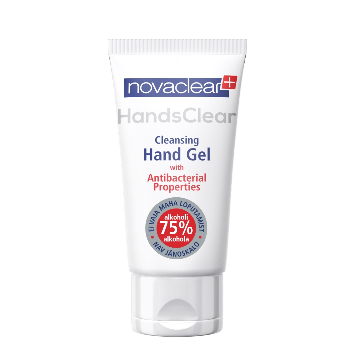 NOVACLEAR ANTIBAKTERIALS ROKU GELS 50ML 75%ALK - Produkta attēls