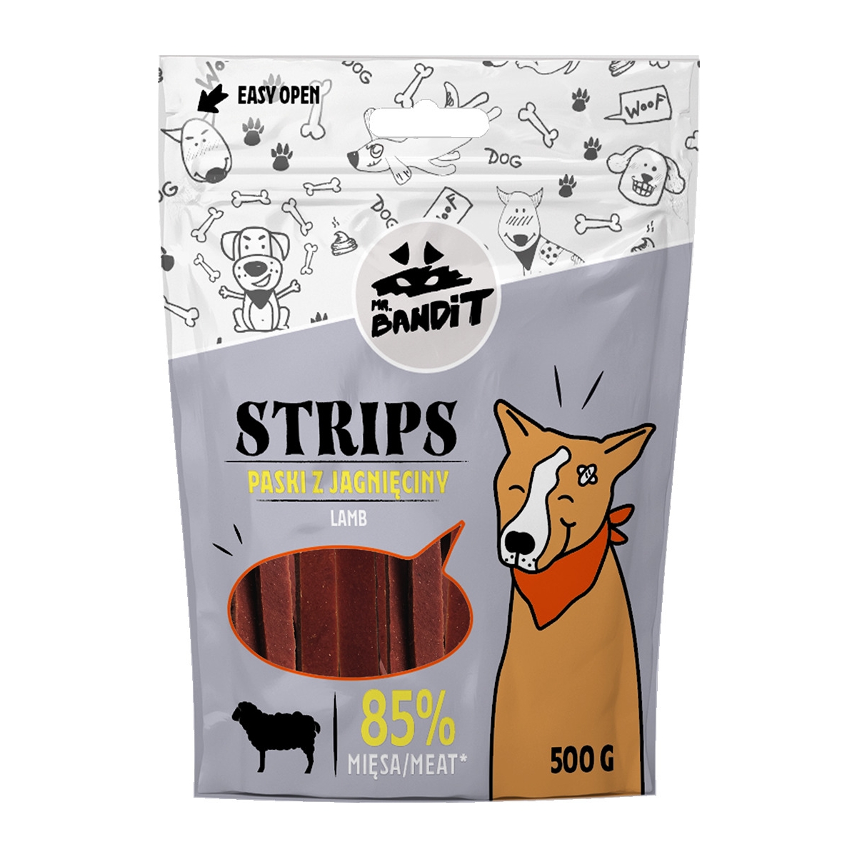 MR.BANDIT STRIPS JĒRA STRĒMELES 500G - Produkta attēls