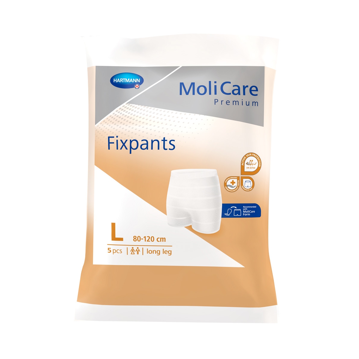 MOLICARE Fixpants Long biksītes (L izmērs), 5 gab