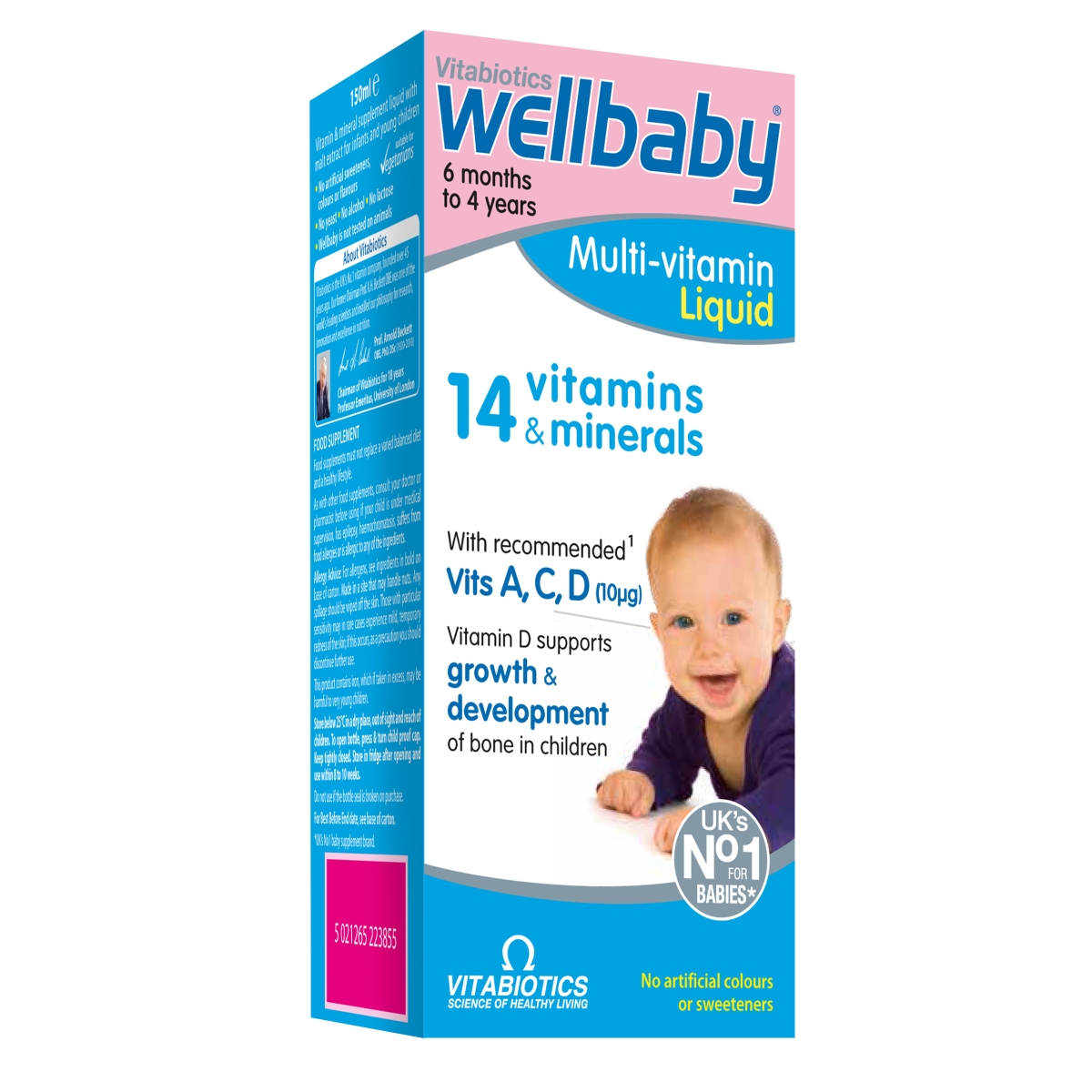 WELLBABY® šķidrums zīdaiņiem un maziem bērniem, 150 ml - Produkta attēls