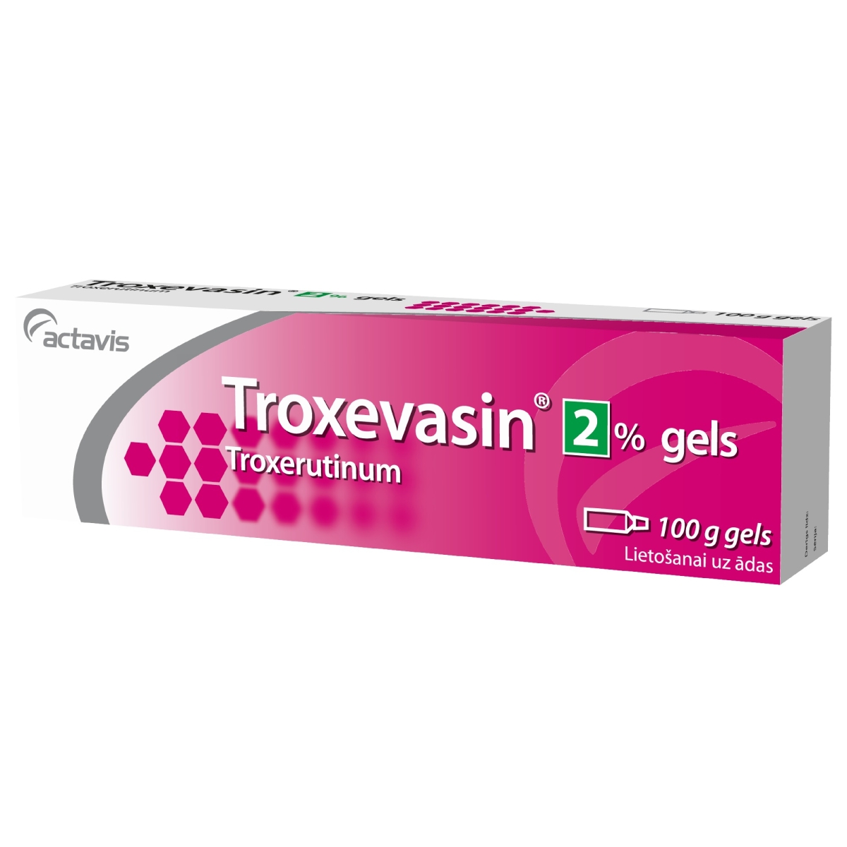 TROXEVASIN 2% gels, 100 g - Produkta attēls