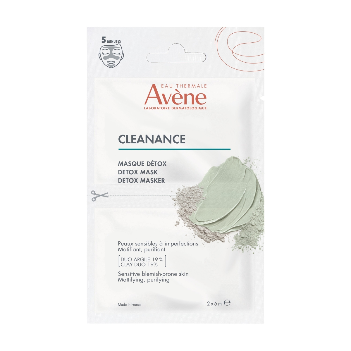 AVÈNE Cleanance maska, 2 x 6 ml - Produkta attēls