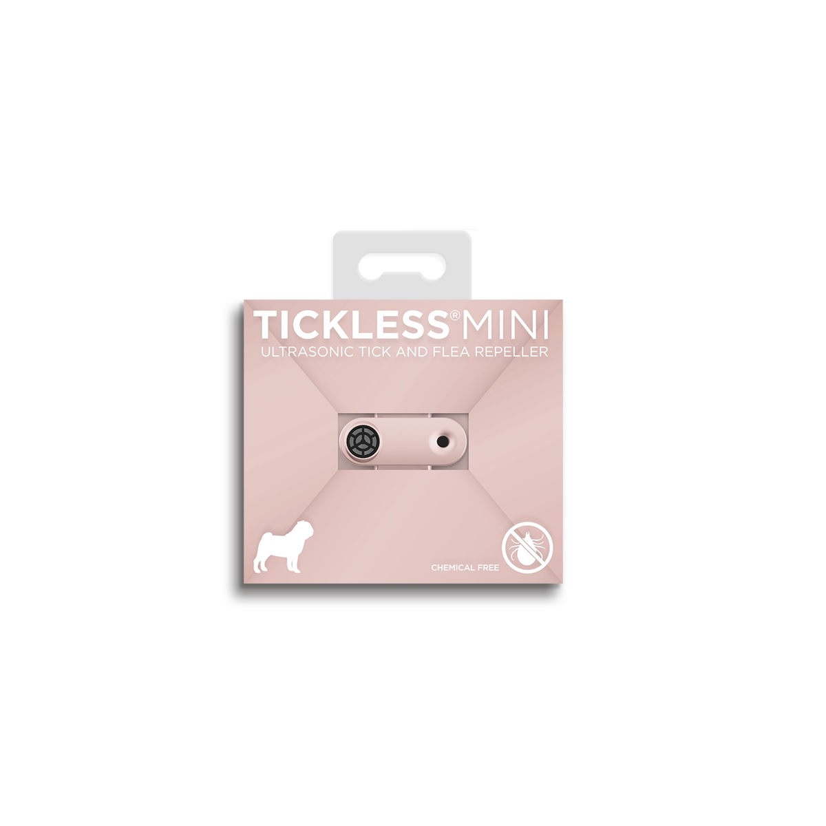 Tickless MINI Dog ultraskaņas repelenta ierīce, rozā (USB lādējama)