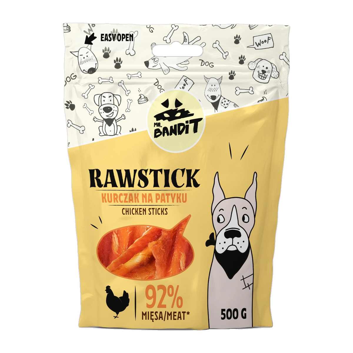 MR.BANDIT RAWSTICK VISTAS NŪJIŅAS 500G - Produkta attēls