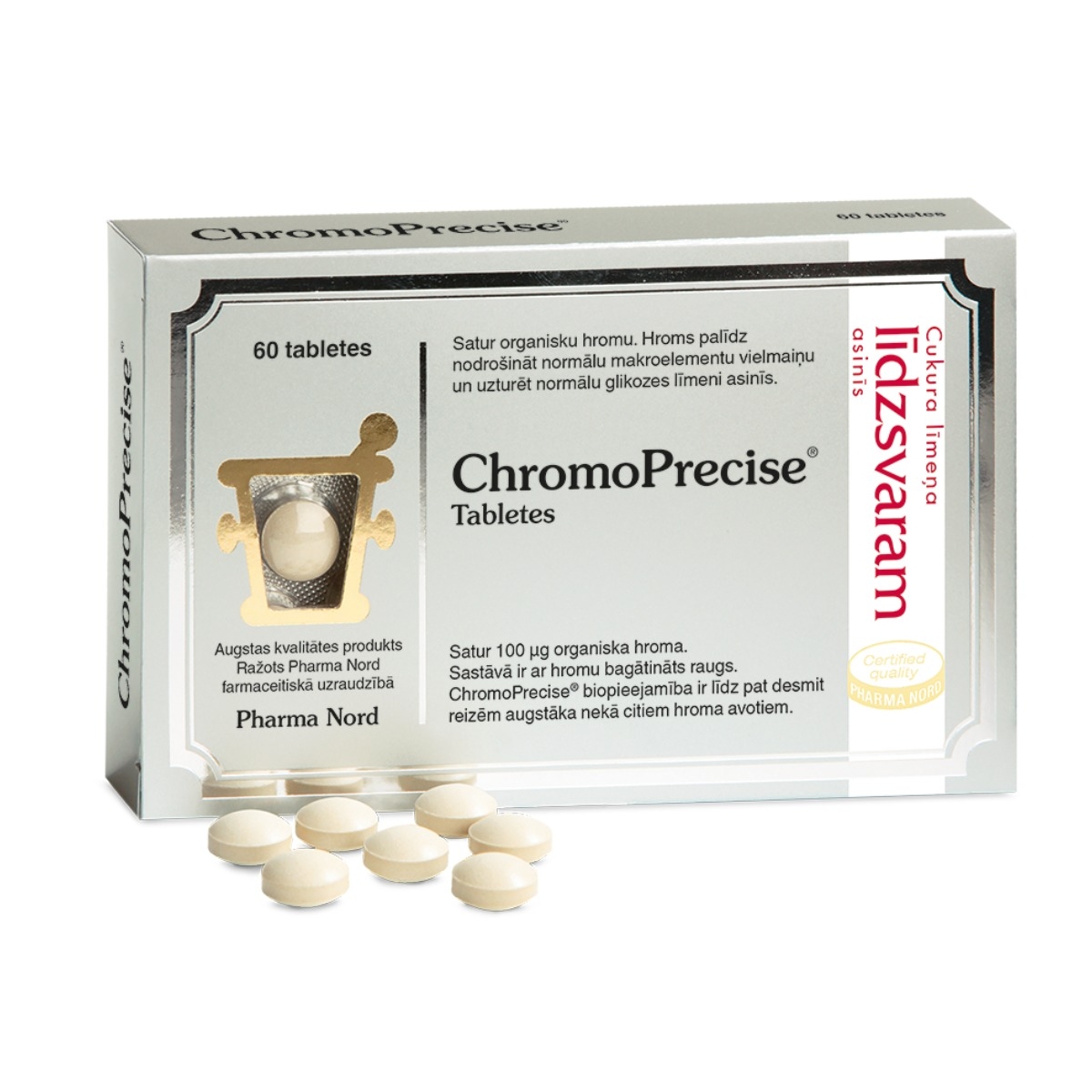 CHROMO PRECISE 100 mcg tabletes, 60 gab.