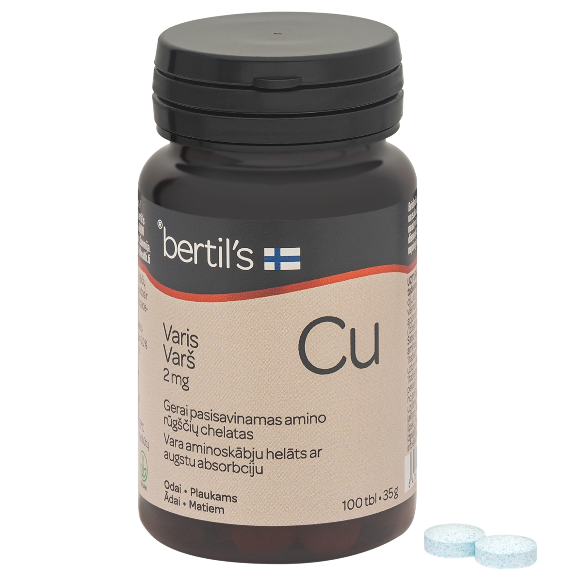 BERTIL'S VARŠ (CU) 2MG TBL N100