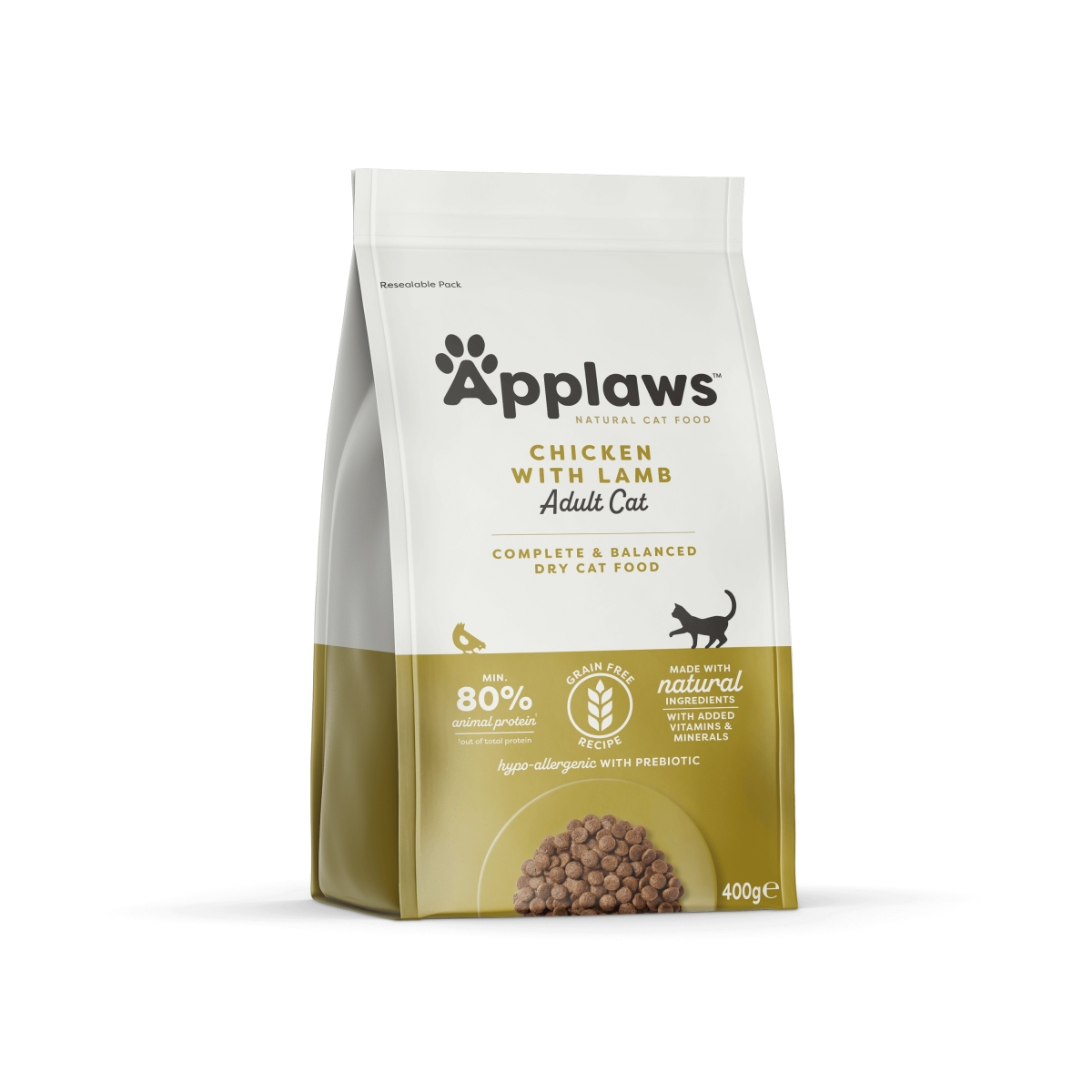 Applaws kaķu sausā barība vista/jērs 400g - Produkta attēls