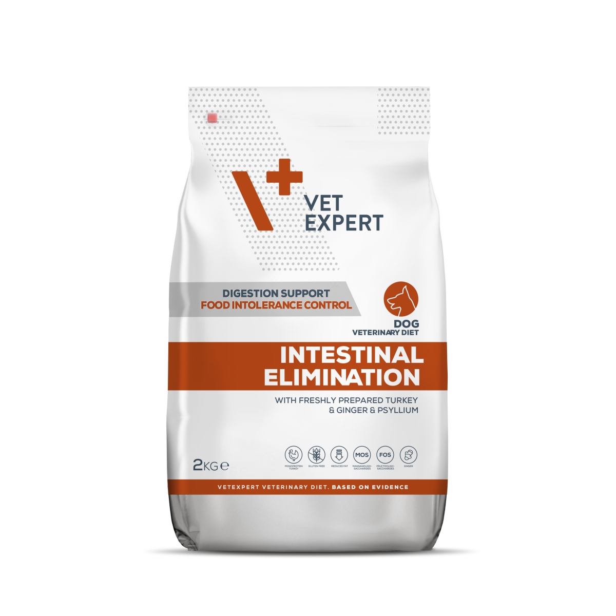 4T VD SUŅU INTESTINAL ELIMINATION SAUSĀ B 2KG - Produkta attēls