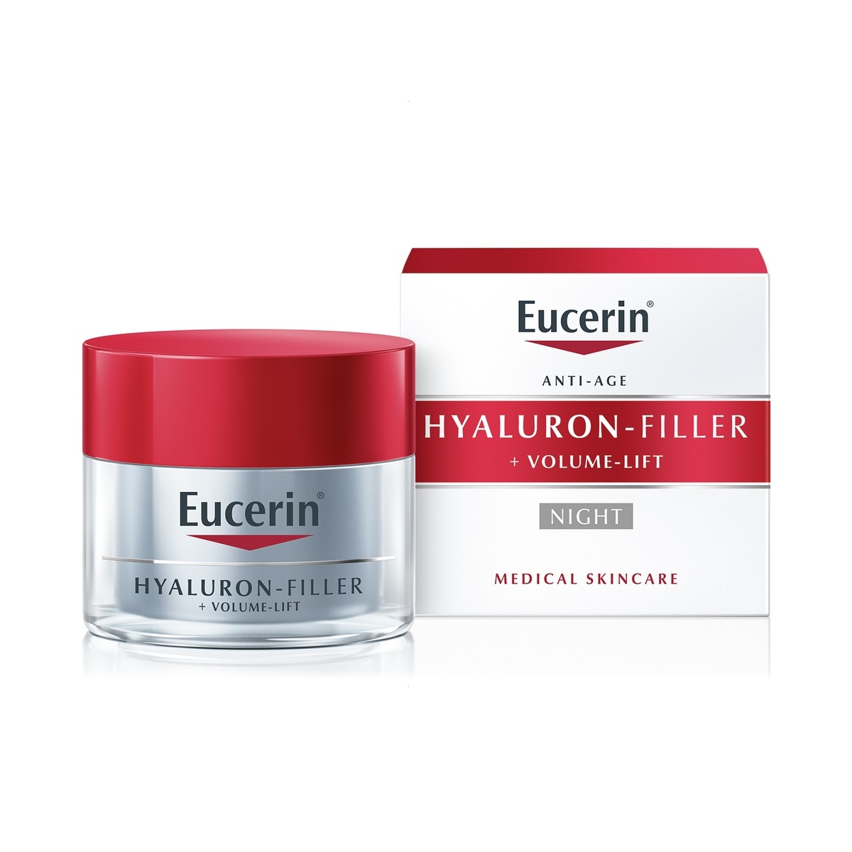 EUCERIN Hyaluron-Filler + Volume Lift nakts krēms (bojāts iepakojums), 50 ml - Produkta attēls