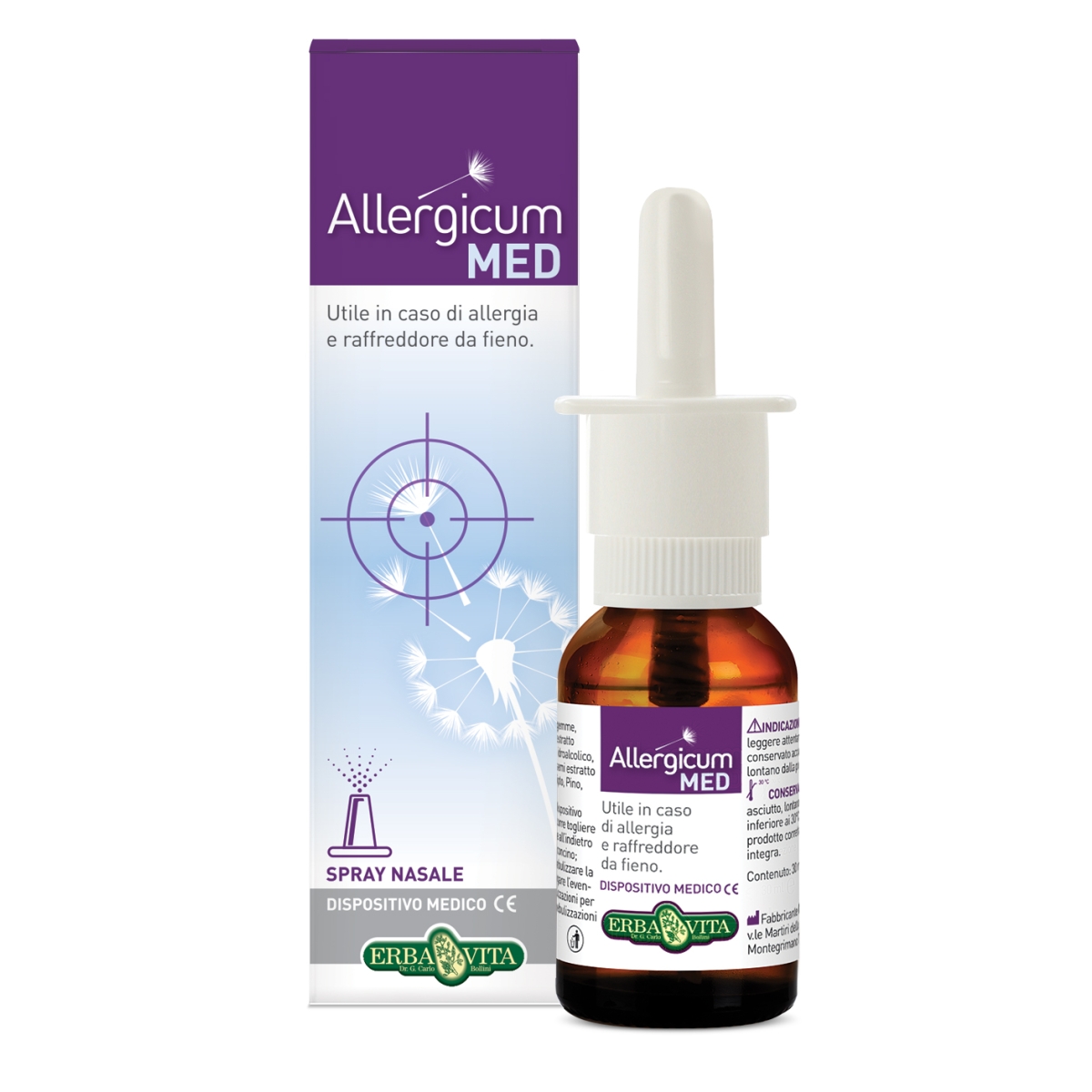 ALLERGICUM MED NASAL SPRAY 30ML - Produkta attēls