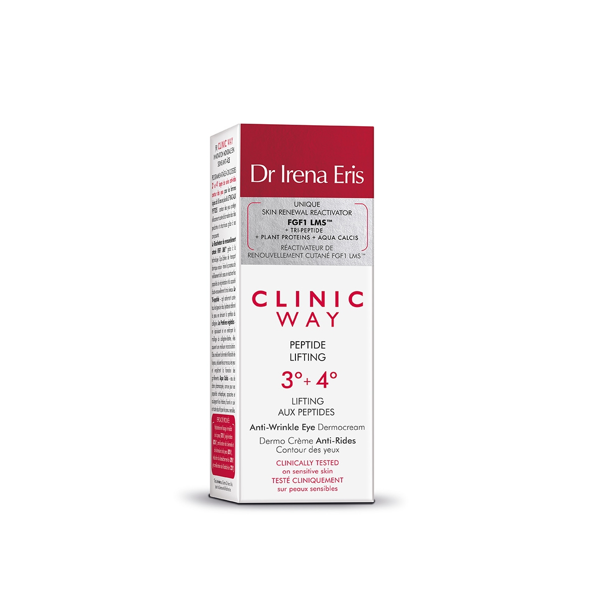 CLINIC WAY 3 °+ 4° Peptide Lifting pretgrumbu acu krēms, 15 ml - Produkta attēls